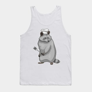 Racoon Cook Chef hat Tank Top